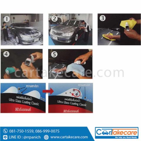 threebond ultra glass coating น้ำยาเคลือบสีรถยนต์