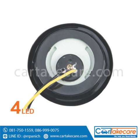 ไฟท้าย led ขอบยาง รถบรรทุก 24V 2 นิ้ว 4 led