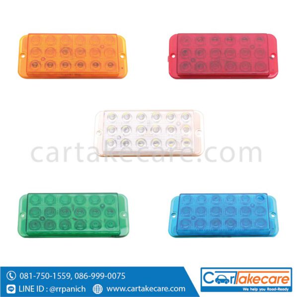 ไฟท้าย led 5x2 นิ้ว 18 led 24v