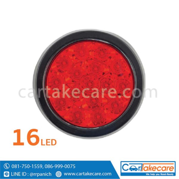 ไฟท้าย led รถบรรทุก 4 นิ้ว แดง